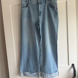 LOFT Straight Leg Jeans in Light Blue